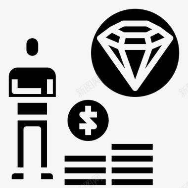 股票PNG业务股票投资2填充图标图标