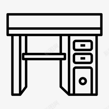 韩式餐桌办公桌装饰家具图标图标