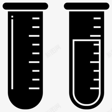 化学研究试管试管化学保健图标图标