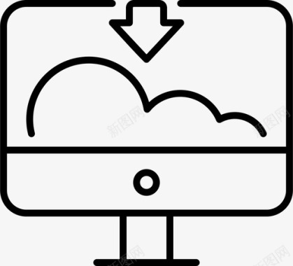 显示屏苹果显示屏数据云计算机图标图标