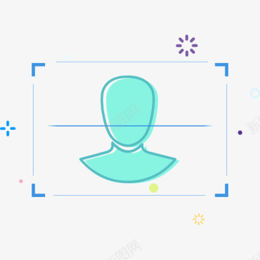 人脸识别实名认证-人脸识别图标