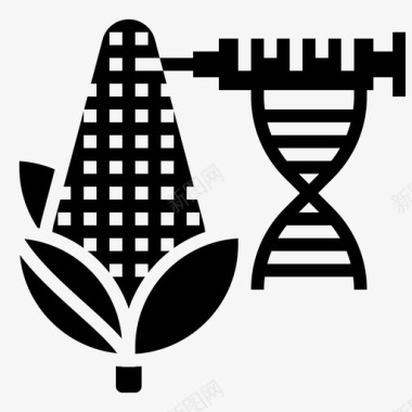 基因片段转基因生物工程修饰图标图标