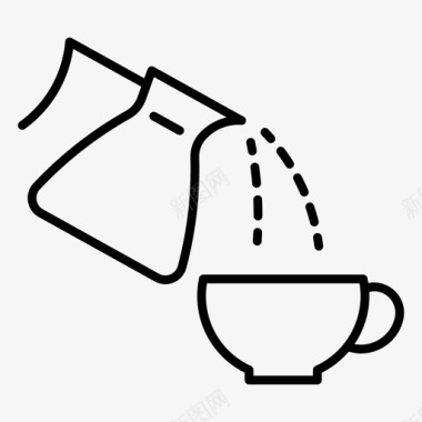 咖啡壶水壶续杯图标图标