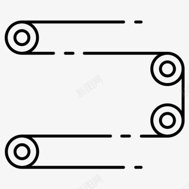 传送传送带行李传送带工程常规线路组64图标图标