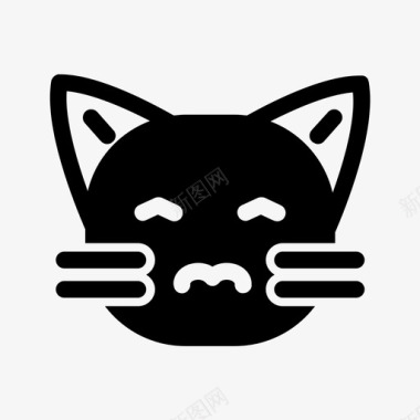 夸张表情猫猫动物表情符号图标图标