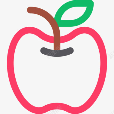 苹果大学25线性颜色图标图标