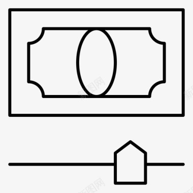 信贷现金信贷货币图标图标