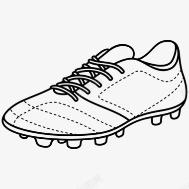 足球鞋靴子鞋子图标图标