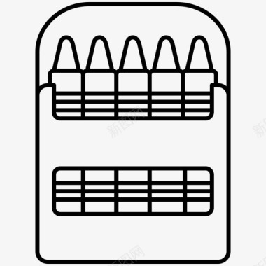cake盒子蜡笔盒子颜色图标图标