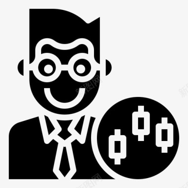 股票PNG业务股票投资2填充图标图标