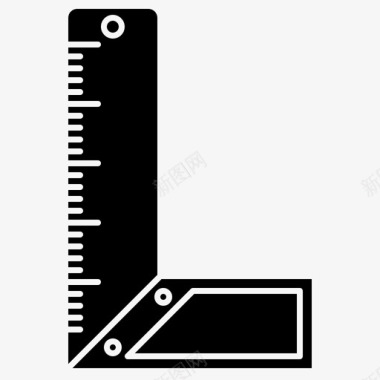 测量角度木匠图标图标