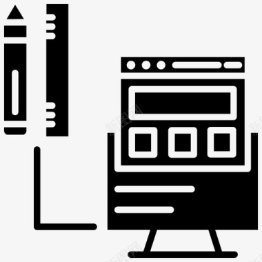 网页开发工具图标图标