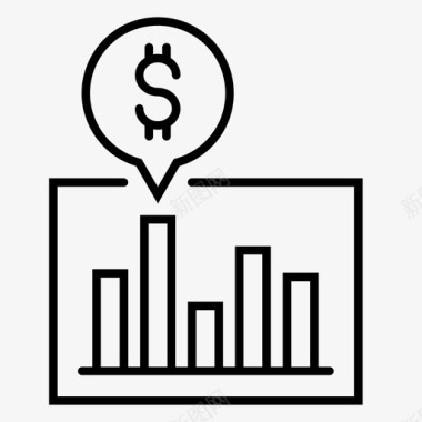 质量监控驱动数据分析条形图图标图标