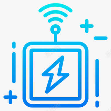 微电脑控制能量控制智能技术14梯度图标图标