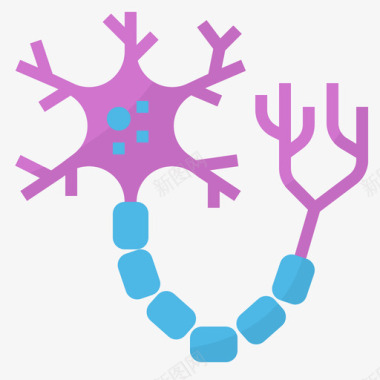 神经元细胞神经元空气污染2平坦图标图标