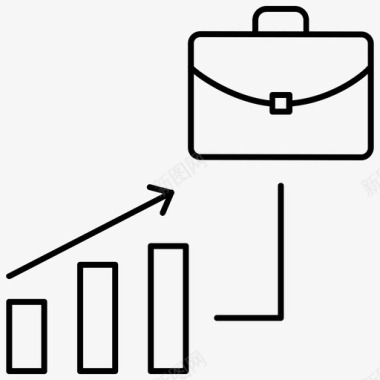 投资招聘广告投资信托公文包投资图标图标