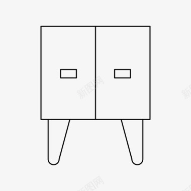 橱柜衣柜模版橱柜壁橱家具图标图标