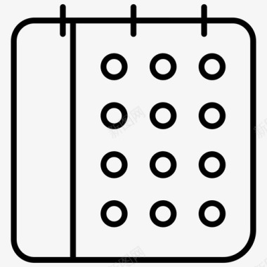 装饰品日历日历日期日图标图标