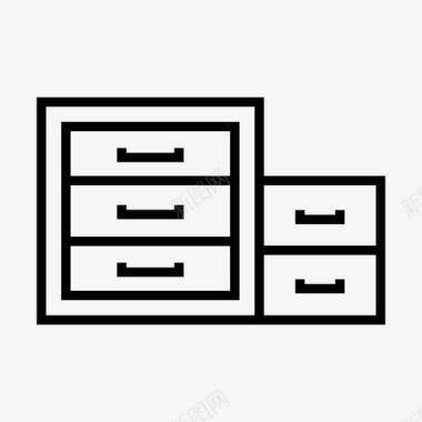 衣橱橱柜家具图标图标