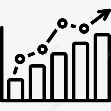 黄白色信息图表图表分析数据图标图标