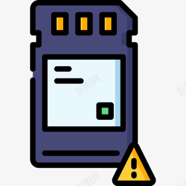 Sd卡通知19线颜色图标图标