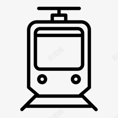 通勤火车通勤车智能城市图标图标