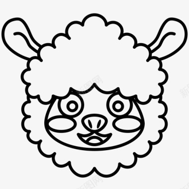 羊驼动物利物浦图标图标