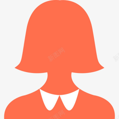 职场女性扁平女人-女性头像图标