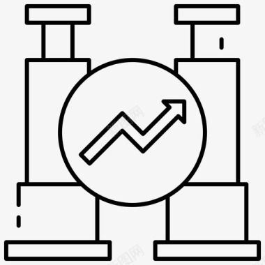 黑白三角形机会搜索业务机会图标图标