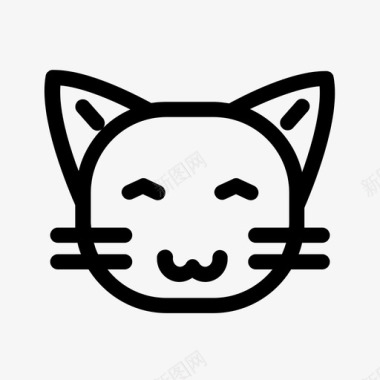 夸张表情猫猫动物表情符号图标图标