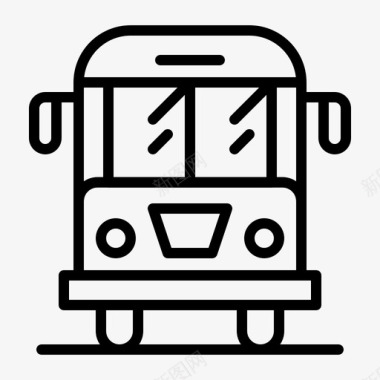 公共汽车货物运输图标图标
