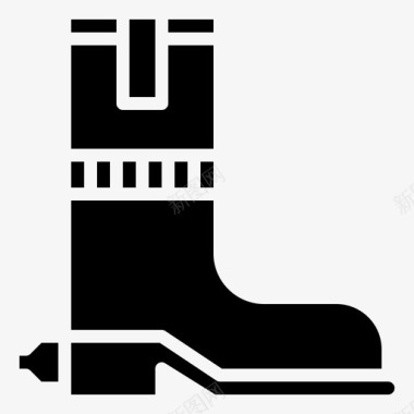 BootBootwildwest32填充图标图标