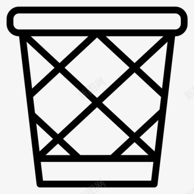 垃圾桶生态能源图标图标