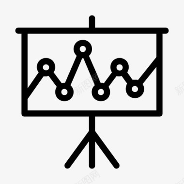 牙线演示分析板图标图标