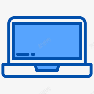 笔记本电脑家电9蓝色图标图标