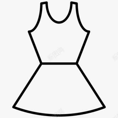 服装连衣裙服装时尚图标图标