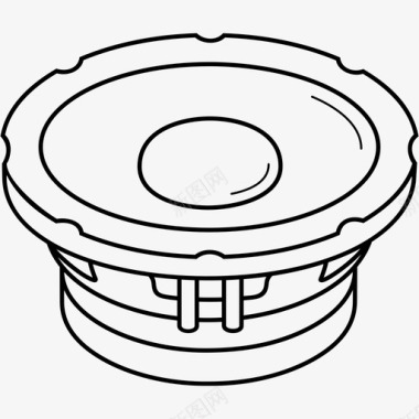 音响矢量车载扬声器音频音响图标图标