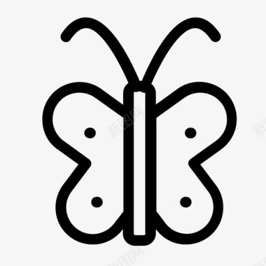 蝴蝶动物花图标图标
