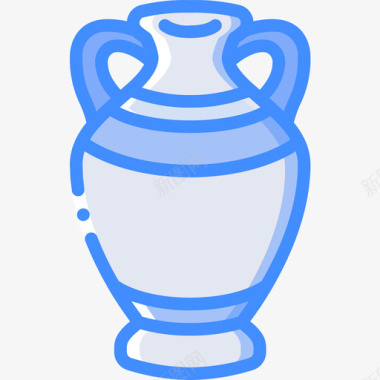 花瓶考古学5蓝色图标图标