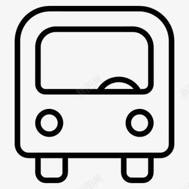 公共交通标识公共汽车公共交通交通图标图标