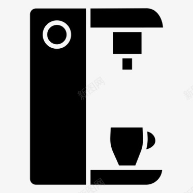 咖啡机咖啡自动售货机图标图标