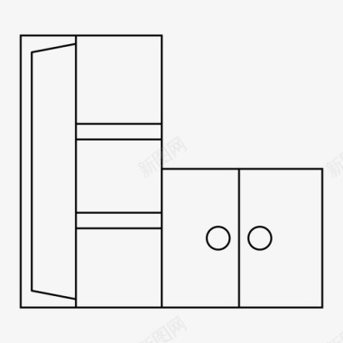 橱柜衣柜模版衣柜橱柜家具图标图标