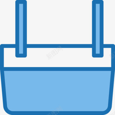购物篮购物和电子商务10蓝色图标图标