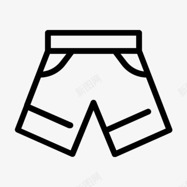 短裤时尚健身图标图标