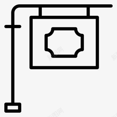 招牌待售标志摊位图标图标