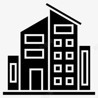 房地产倒计时办公建筑商业图标图标