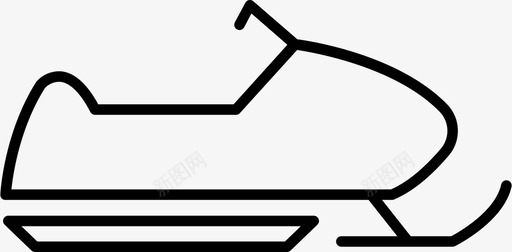雪地指示牌雪地摩托汽车雪地车图标图标
