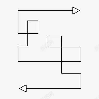 迷宫标点箭头方向迷宫图标图标