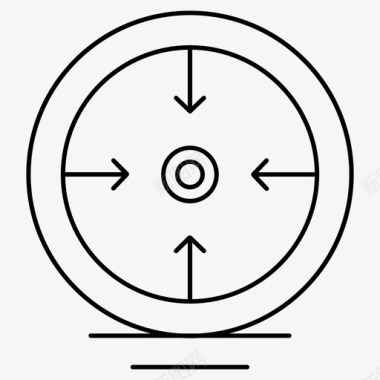 企业的目标目标箭头焦点图标图标