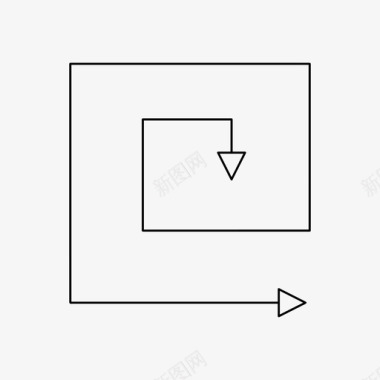 无限环箭头方向环图标图标